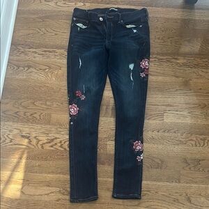 Express Floral Embroidered Mid-rise Legging Jeans size 10R